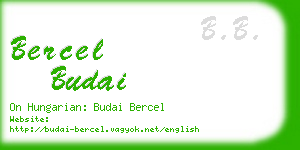 bercel budai business card